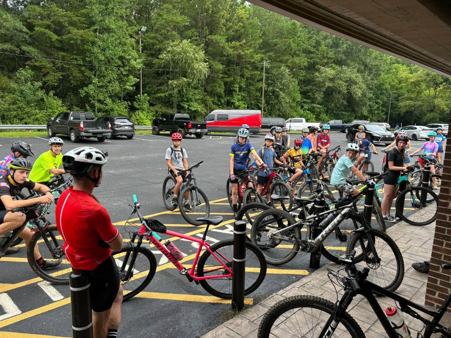 Bicyclist on the trail
